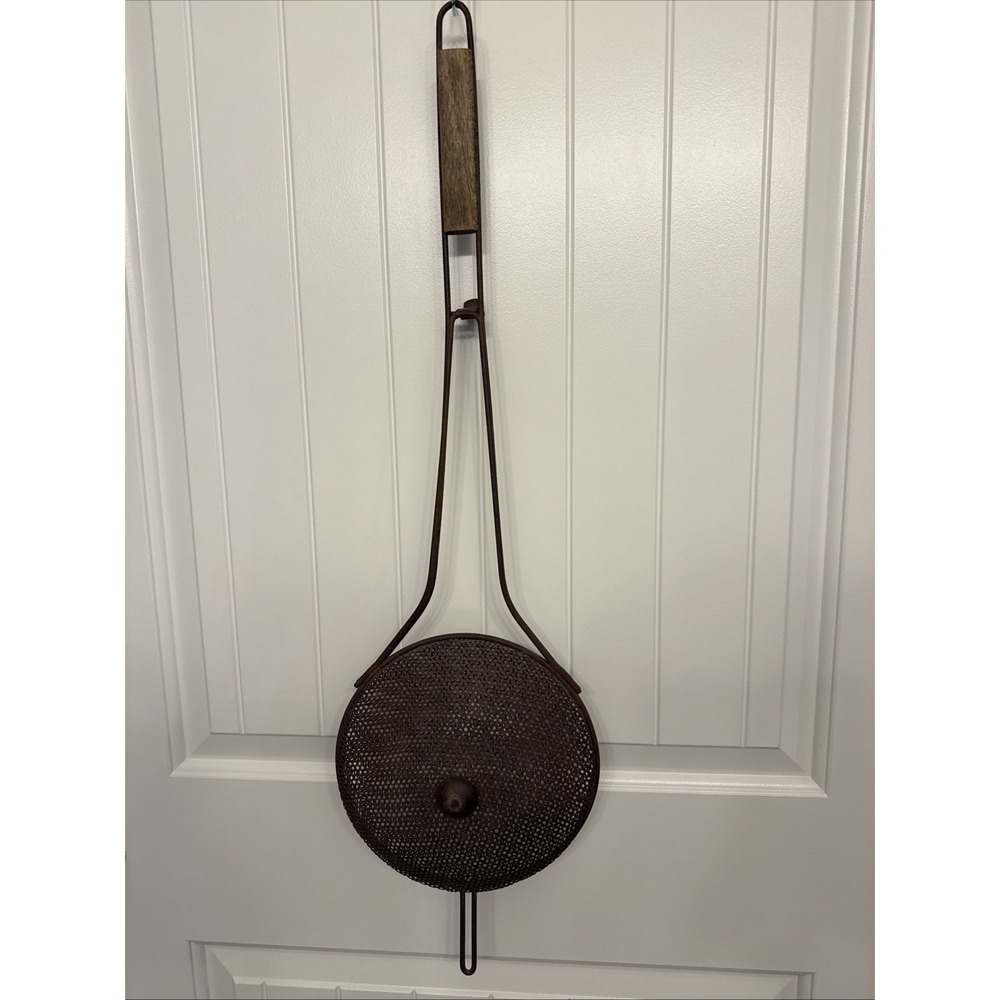 Vintage Androck Long Handle Popcorn Popper Campfire Fireplace Tool